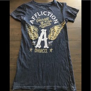🖤Affliction Black w/Bling garage built tee 🖤